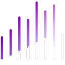 128x128 - Icon - Representing performance marketing in the shape of bars